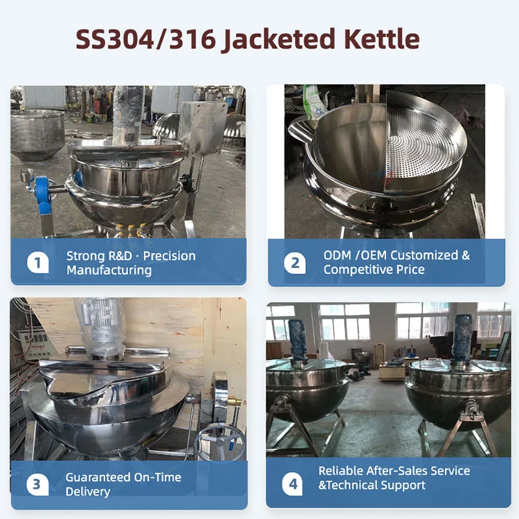Tilting Electric Heating Jacketed Kettle